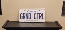 Load image into Gallery viewer, GRND CTRL : Custom Bicycle Plate Ontario For Novelty Souvenir Gift Display Special Occasions Mancave Garage Office Windshield