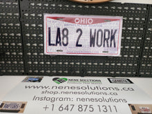 Load image into Gallery viewer, LA8 2 WORK : Custom Car Ontario For Off Road License Plate Souvenir Personalized Gift Display