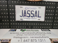 Load image into Gallery viewer, JASSAL : Custom Car Plate Ontario For Novelty Souvenir Gift Display Special Occasions Mancave Garage Office Windshield