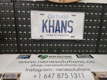 Load image into Gallery viewer, KHANS : Custom Car Ontario For Off Road License Plate Souvenir Personalized Gift Display