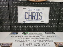 Load image into Gallery viewer, CHRIS : Custom Car Ontario For Off Road License Plate Souvenir Personalized Gift Display