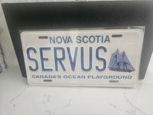 Load image into Gallery viewer, Nova Scotia Custom License Plate Personalized Aluminum Name Tag Premium Vehicle Display Gift