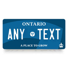 Load image into Gallery viewer, Ontario Special Edition Blue Custom License Plate Personalized Aluminum Name Plate Display Gift