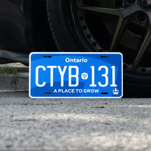 Load image into Gallery viewer, Ontario Special Edition Blue Custom License Plate Personalized Aluminum Name Plate Display Gift