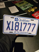 Load image into Gallery viewer, Quebec Heritage Custom License Plate Personalized Metal Name Tag Collectible Display Gift