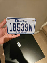 Load image into Gallery viewer, Quebec Heritage Custom License Plate Personalized Metal Name Tag Collectible Display Gift