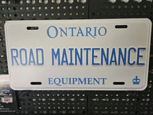 Load image into Gallery viewer, White Ontario Crown Custom License Plate Personalized Aluminum Name Plate Display Gift Souvenir