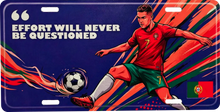 Load image into Gallery viewer, FIFA Custom Number Plate – Personalized Player & Country Flag Design