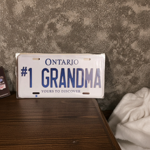 Load image into Gallery viewer, #1 GRANDMA : Custom Car Ontario For Off Road License Plate Souvenir Personalized Gift Display
