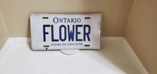 Load image into Gallery viewer, *FLOWER* Customized Ontario Car Plate Size Novelty/Souvenir/Gift Plate