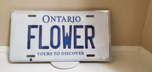 Load image into Gallery viewer, *FLOWER* Customized Ontario Car Plate Size Novelty/Souvenir/Gift Plate
