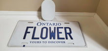 Load image into Gallery viewer, *FLOWER* Customized Ontario Car Plate Size Novelty/Souvenir/Gift Plate