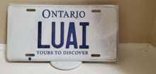 Load image into Gallery viewer, LUAI : Custom Car Ontario For Off Road License Plate Souvenir Personalized Gift Display