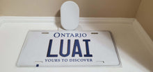 Load image into Gallery viewer, LUAI : Custom Car Ontario For Off Road License Plate Souvenir Personalized Gift Display