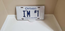 Load image into Gallery viewer, *I'M #1* Customized Ontario Car Plate Size Novelty/Souvenir/Gift Plate