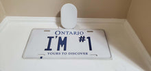 Load image into Gallery viewer, *I'M #1* Customized Ontario Car Plate Size Novelty/Souvenir/Gift Plate