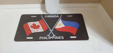 Load image into Gallery viewer, Canada-Philippines : Custom Car Canada,Philippines For Off Road License Plate Souvenir Personalized Gift Display