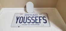 Load image into Gallery viewer, *YOUSSEFS* Customized Ontario Car Plate Size Novelty/Souvenir/Gift Plate