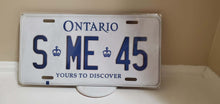 Load image into Gallery viewer, *S ME 45* Customized Ontario Car Plate Size Novelty/Souvenir/Gift Plate