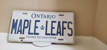 Load image into Gallery viewer, MAPLE LEAFS : Custom Car Plate Ontario For Novelty Souvenir Gift Display Special Occasions Mancave Garage Office Windshield