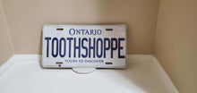 Load image into Gallery viewer, *TOOTHSHOPPE* Customized Ontario Car Plate Size Novelty/Souvenir/Gift Plate