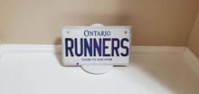 Load image into Gallery viewer, RUNNERS : Custom Bike Plate Ontario For Novelty Souvenir Gift Display Special Occasions Mancave Garage Office Windshield
