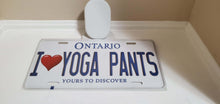 Load image into Gallery viewer, I <3 YOGA PANTS : Custom Car Ontario For Off Road License Plate Souvenir Personalized Gift Display