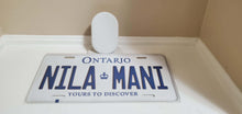 Load image into Gallery viewer, *NILA MANI* Customized Ontario Car Plate Size Novelty/Souvenir/Gift Plate