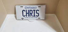 Load image into Gallery viewer, CHRIS : Custom Car Ontario For Off Road License Plate Souvenir Personalized Gift Display