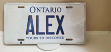 Load image into Gallery viewer, ALEX : Custom Car Ontario For Off Road License Plate Souvenir Personalized Gift Display