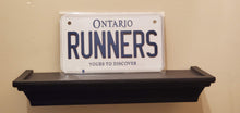Load image into Gallery viewer, *RUNNERS* : Your Custom Message on Bike Size Customized Novelty/Souvenir/Gift Plate