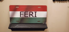 Load image into Gallery viewer, FERI on HUNGARY Flag : Custom Car Hungary For Off Road License Plate Souvenir Personalized Gift Display