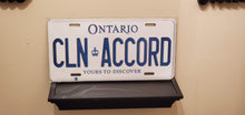 Load image into Gallery viewer, CLN ACCORD : Custom Car Ontario For Off Road License Plate Souvenir Personalized Gift Display