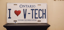 Load image into Gallery viewer, *I❤ V-TECH* Customized Ontario Car Size Novelty/Souvenir/Gift Plate