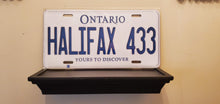 Load image into Gallery viewer, *HALIFAX 433* :Your Chosen Message: Customized Ontario Car Style Souvenir/Gift Plates