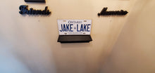 Load image into Gallery viewer, *JAKE LAKE* :Your Boat-Styled Message: Customized Ontario Car Style Souvenir/Gift Plates