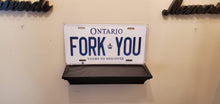 Load image into Gallery viewer, *FORK YOU* :Your Mobile-Business Message: Customized Ontario Car Style Souvenir/Gift Plates