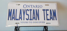 Load image into Gallery viewer, *Malaysian Team* Customized Ontario Car Size Novelty/Souvenir/Gift Plate