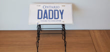 Load image into Gallery viewer, DADDY : Custom Car Ontario For Off Road License Plate Souvenir Personalized Gift Display
