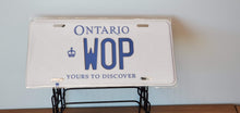 Load image into Gallery viewer, *WOP* Italian Words too- Customized Ontario Car Size Novelty/Souvenir/Gift Plate