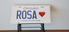 Load image into Gallery viewer, ROSA <3 : Custom Car Ontario For Off Road License Plate Souvenir Personalized Gift Display