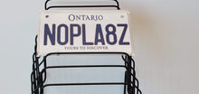 Load image into Gallery viewer, NOPLA8Z : Custom Bike Plate Ontario For Novelty Souvenir Gift Display Special Occasions Mancave Garage Office Windshield