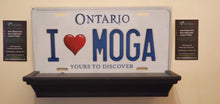 Load image into Gallery viewer, I <3 MOGA : Custom Car Ontario For Off Road License Plate Souvenir Personalized Gift Display