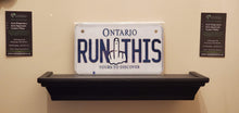 Load image into Gallery viewer, RUN THIS : Custom Bike Ontario For Off Road License Plate Souvenir Personalized Gift Display