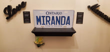 Load image into Gallery viewer, *MIRANDA* : Hey, Want To Stand Out From The Crowd? We Do All Canadian Province Plates : Customized Car Style Souvenir/Gift Plates