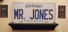 Load image into Gallery viewer, *MR. JONES* : Hey, Want To Stand Out From The Crowd? We Do All Canadian Province Plates : Customized Car Style Souvenir/Gift Plates