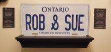 Load image into Gallery viewer, *ROB & SUE* : Hey, Want To Stand Out From The Crowd? We Do All Canadian Province Plates : Customized Car Style Souvenir/Gift Plates