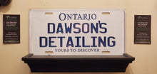 Load image into Gallery viewer, *DAWSON'S DETAILING* : Hey, Want To Stand Out From The Crowd? We Do All Canadian Province Plates : Customized Car Style Souvenir/Gift Plates