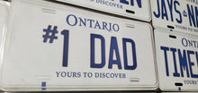 Load image into Gallery viewer, #1 DAD : Custom Car Ontario For Off Road License Plate Souvenir Personalized Gift Display
