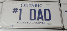 Load image into Gallery viewer, #1 DAD : Custom Car Ontario For Off Road License Plate Souvenir Personalized Gift Display